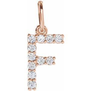 Lab-Grown Diamond Initial Pendant/Necklace