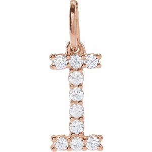 Lab-Grown Diamond Initial Pendant/Necklace