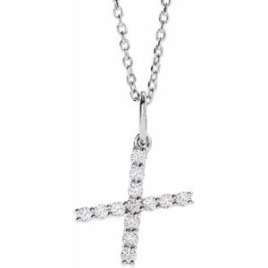 Lab-Grown Diamond Initial Pendant/Necklace