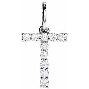 Lab-Grown Diamond Initial Pendant/Necklace