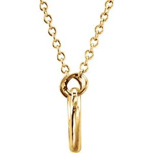 Tiny Posh® Double Heart 16-18" Necklace