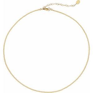 14K Yellow Gold-Filled Hollow Bead 16" Necklace