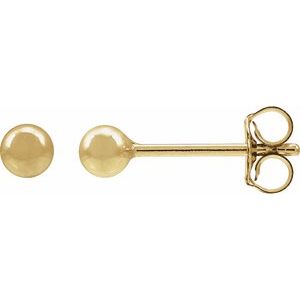 14K Yellow Gold-Filled Ball Stud Earring