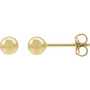 14K Yellow Gold-Filled Ball Stud Earring