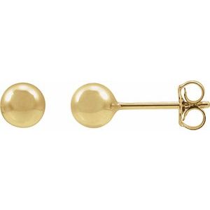 14K Yellow Gold-Filled Ball Stud Earring
