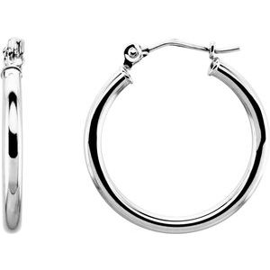 14K Hoop Earrings 2mm wide